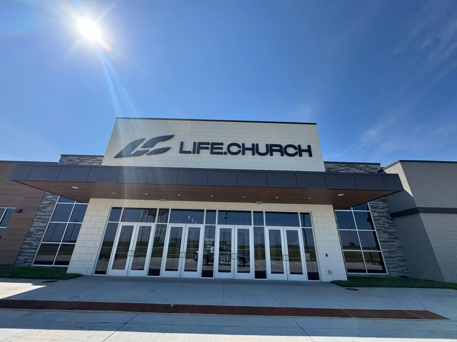 Life Church — Installation of both exterior cladding systems: ACM and Nichiha AWP 3030. (2/11)