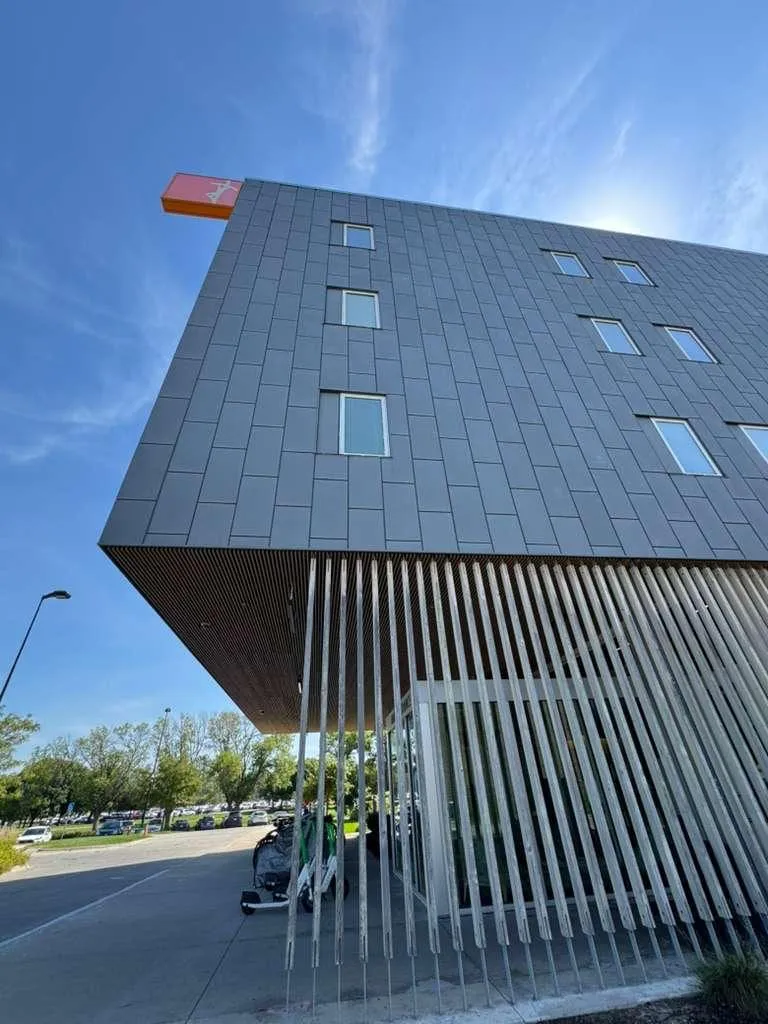 Newman Center Catholic Church — Dri-Design metal wall panel installation. (4/10)