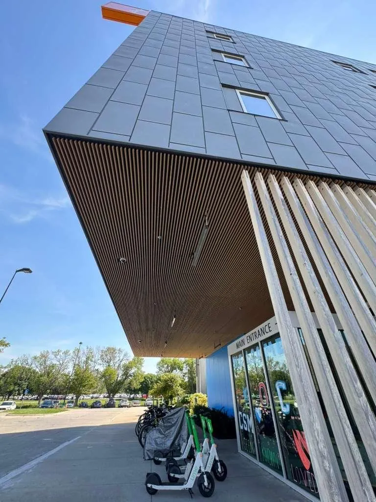 Newman Center Catholic Church — Dri-Design metal wall panel installation. (5/10)