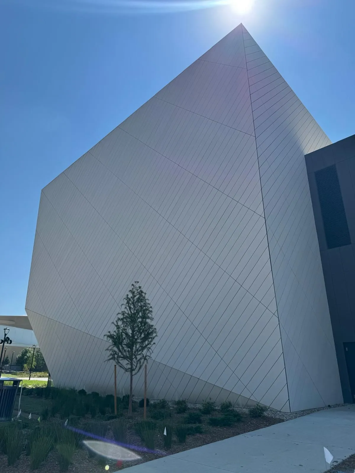 UNL Westbrook Music Building — Swisspearl fiber cement installation, SikaTack glue-on application. (6/16)