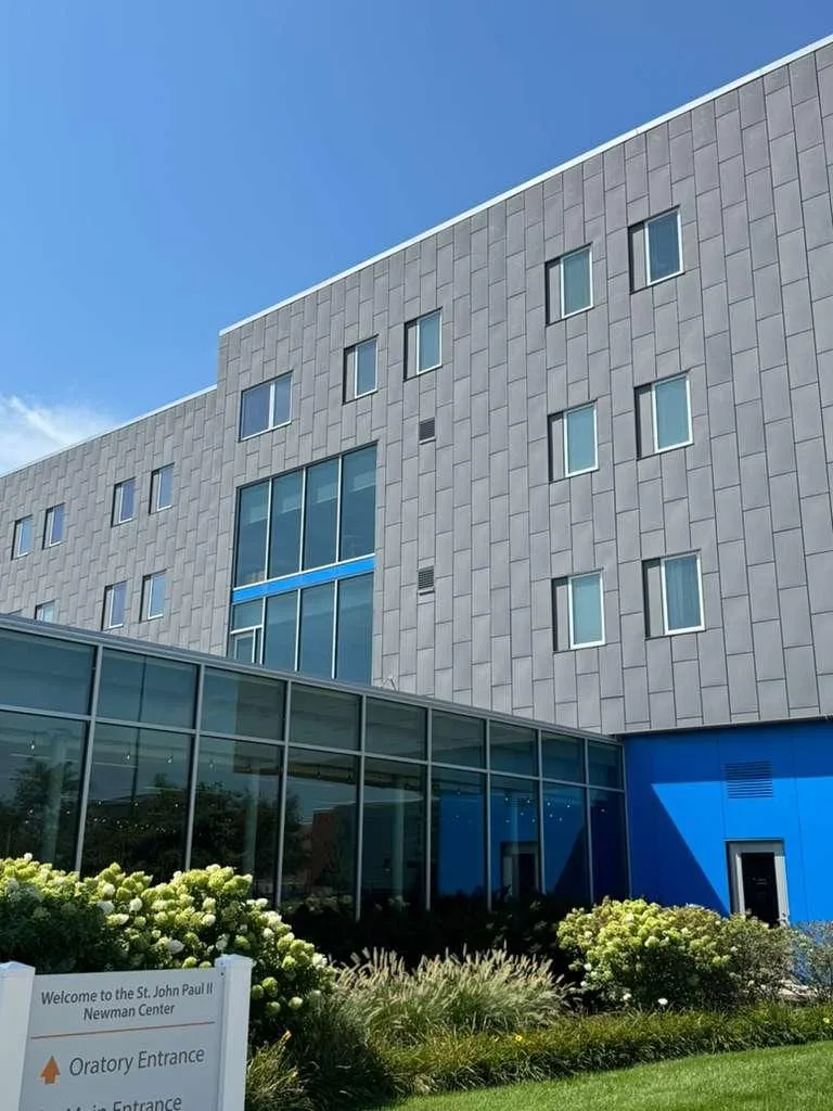 Newman Center Catholic Church — Dri-Design metal wall panel installation. (6/10)