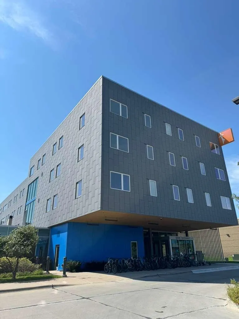 Newman Center Catholic Church — Dri-Design metal wall panel installation. (8/10)