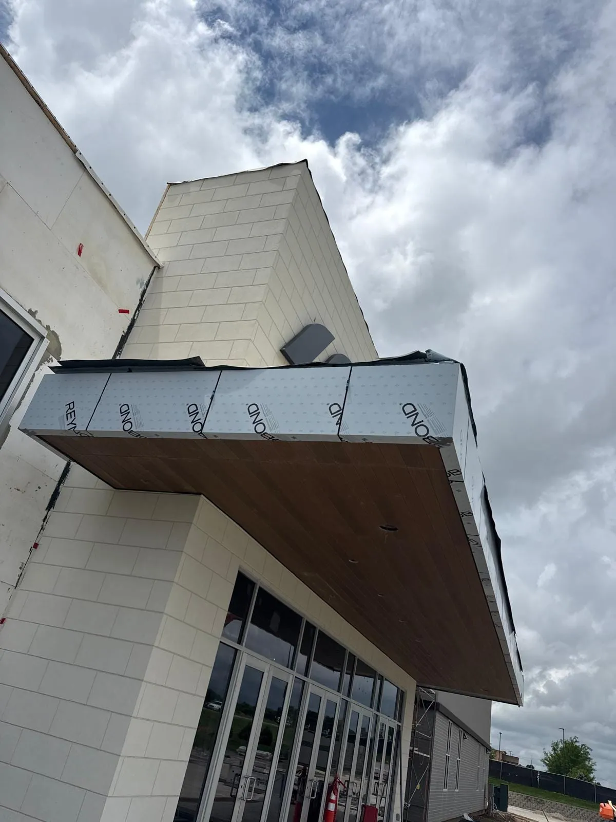 Life Church — Installation of both exterior cladding systems: ACM and Nichiha AWP 3030. (9/11)