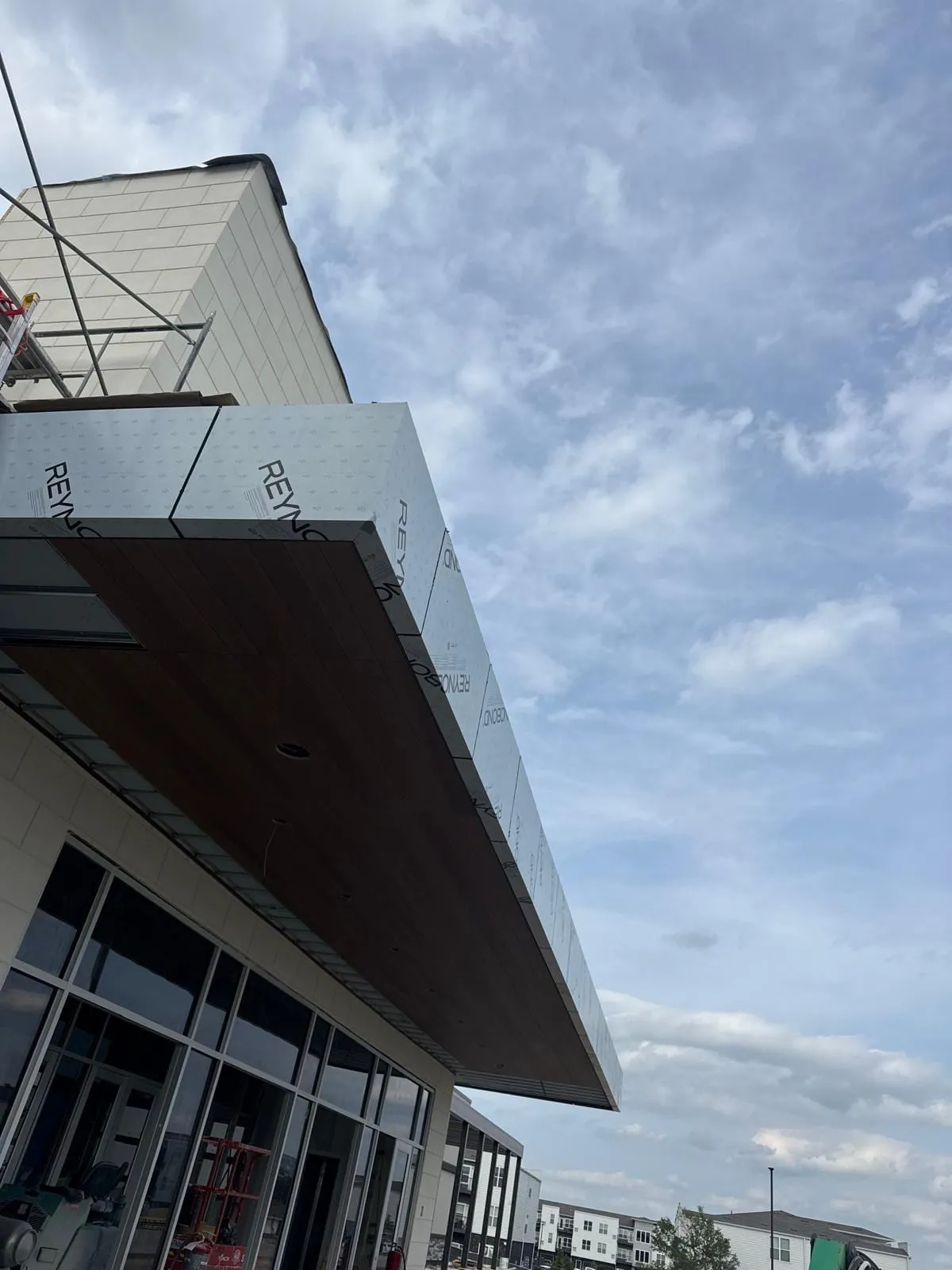 Life Church — Installation of both exterior cladding systems: ACM and Nichiha AWP 3030. (10/11)