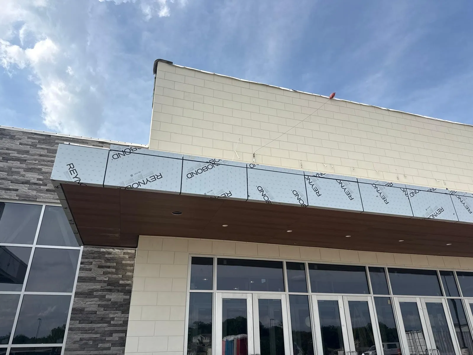 Life Church — Installation of both exterior cladding systems: ACM and Nichiha AWP 3030. (11/11)